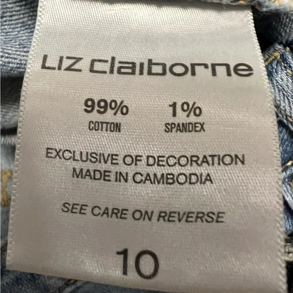 Liz Claiborne Stretched Cropped Jeans Size 10 Women's